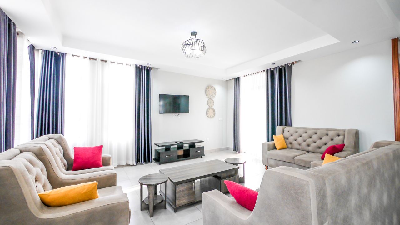 Luxury 3 Bedroom Fully Furnished Apartment for Rent in Nyarutarama, Kigali | Self-Contained Bedrooms | $1,500/Month